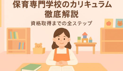 保育専門学校のカリキュラムを徹底解説｜1年次・2年次の学びと資格取得までの流れ