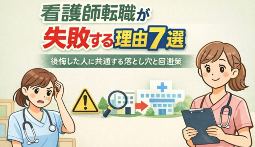 看護師転職が失敗する理由7選｜後悔した人に共通する落とし穴と回避策